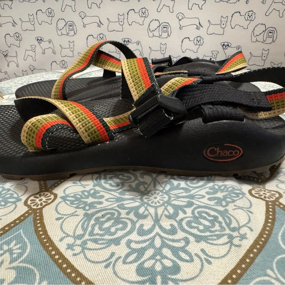 Chaco women’s Sandals - Black with Multicolor Straps - Picture 1 of 5